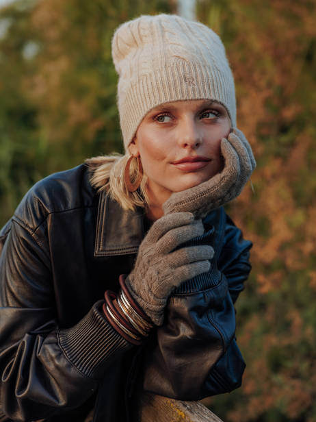 Bonnet Cachemire Sierra Etrier Beige sierra ESIE430U vue secondaire 1